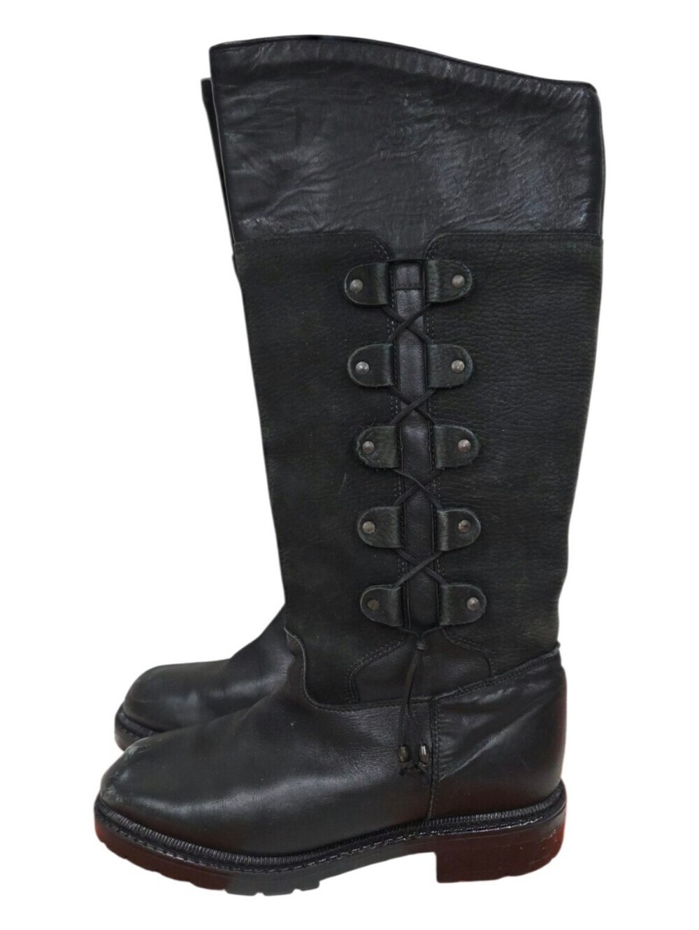 Blondo Canada wool lined Black Lace-Up Knee Boots 8 - Picture 1 of 13